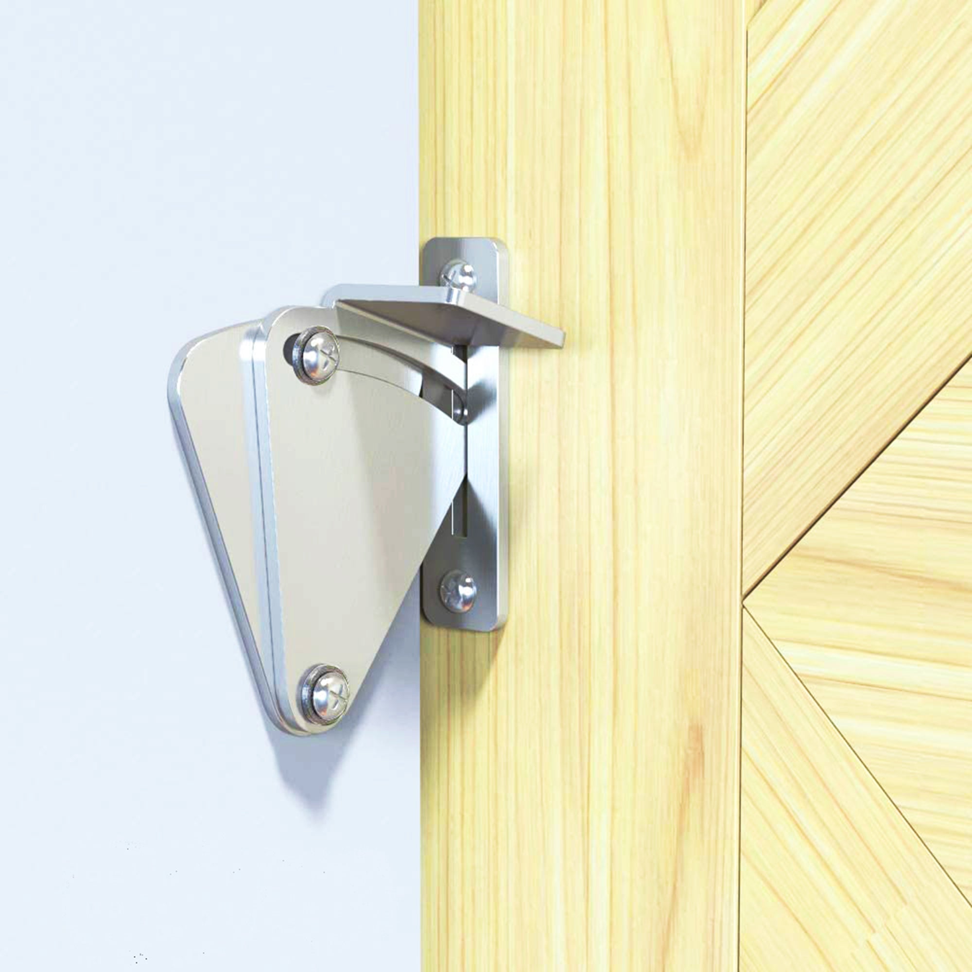 homacer sliding barn door Brushed Nickel Teardrop Lock