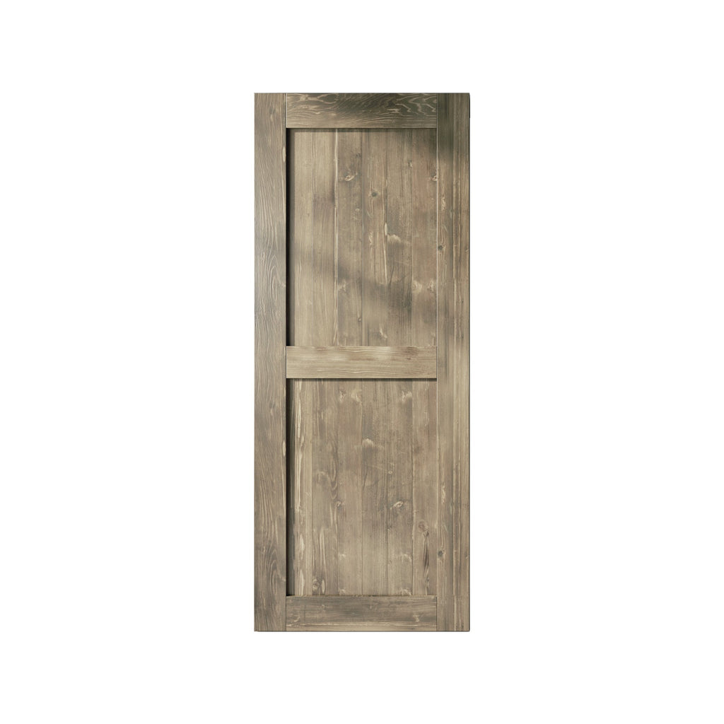 96in Height Finished & Unassembled 5-in-1 Design Pine Wood Barn Door