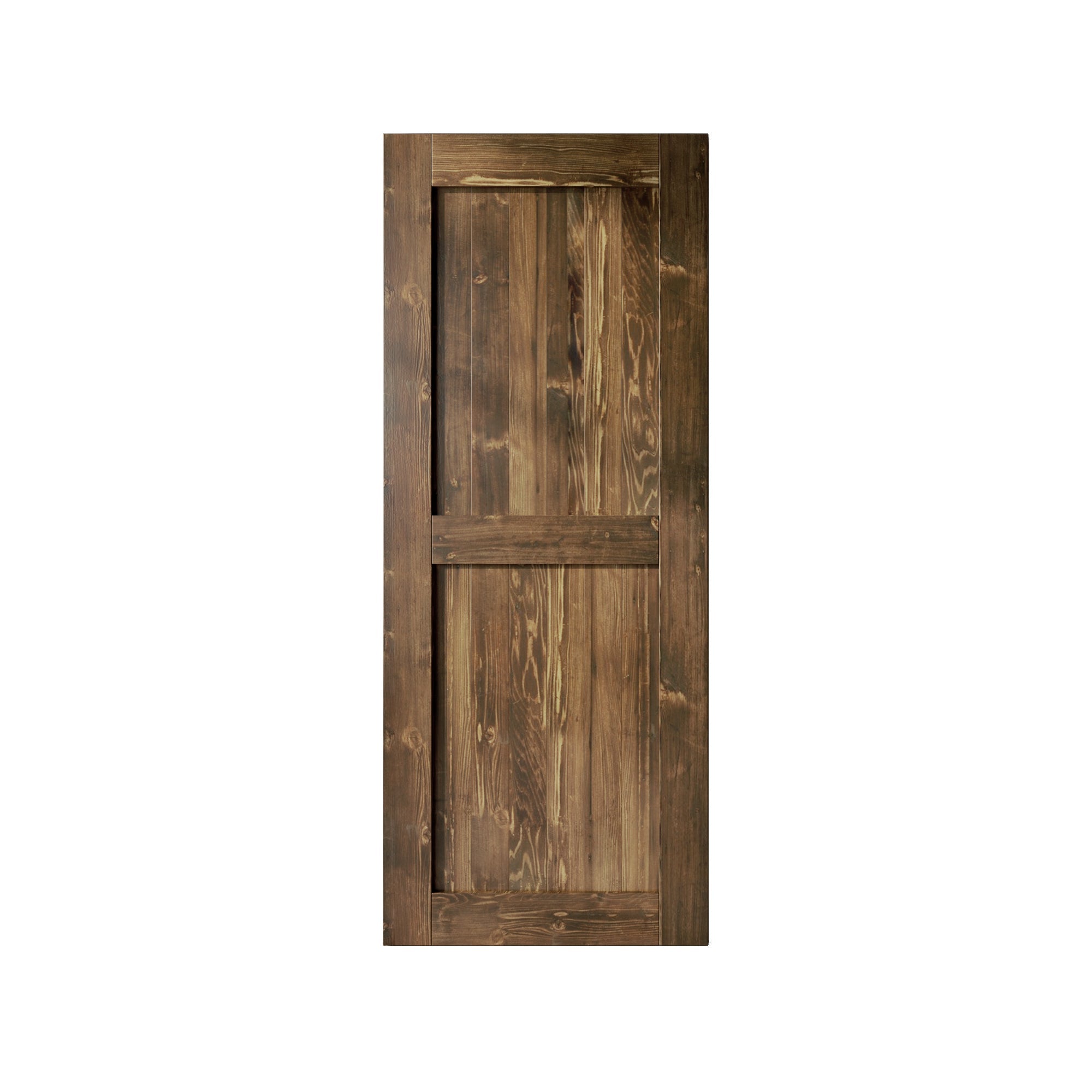 homacer dark walnut interior barn door
