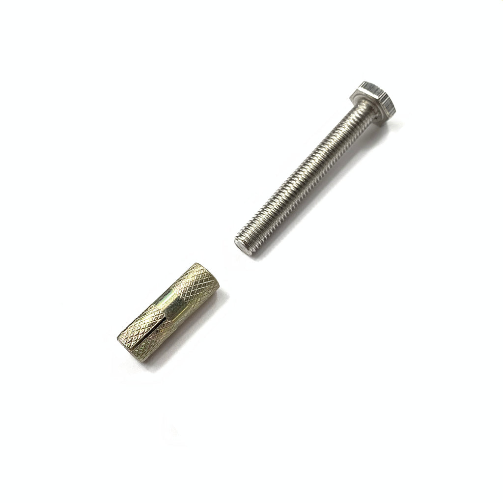 Brushed Nickel Concrete Lag Bolt / Anchor Set