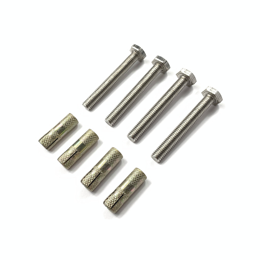 Brushed Nickel Concrete Lag Bolt / Anchor Set