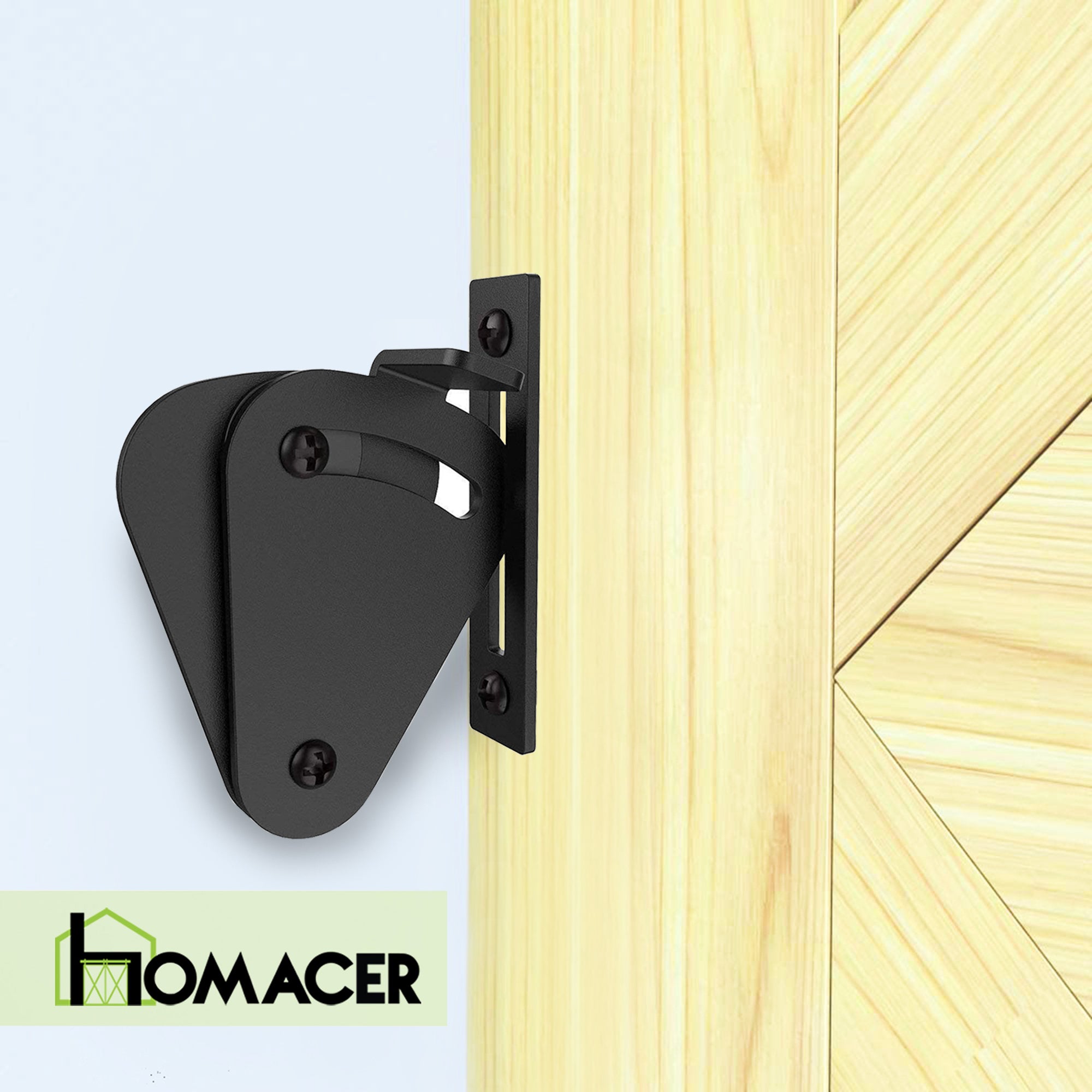 homacer sliding barn door Black Teardrop Lock