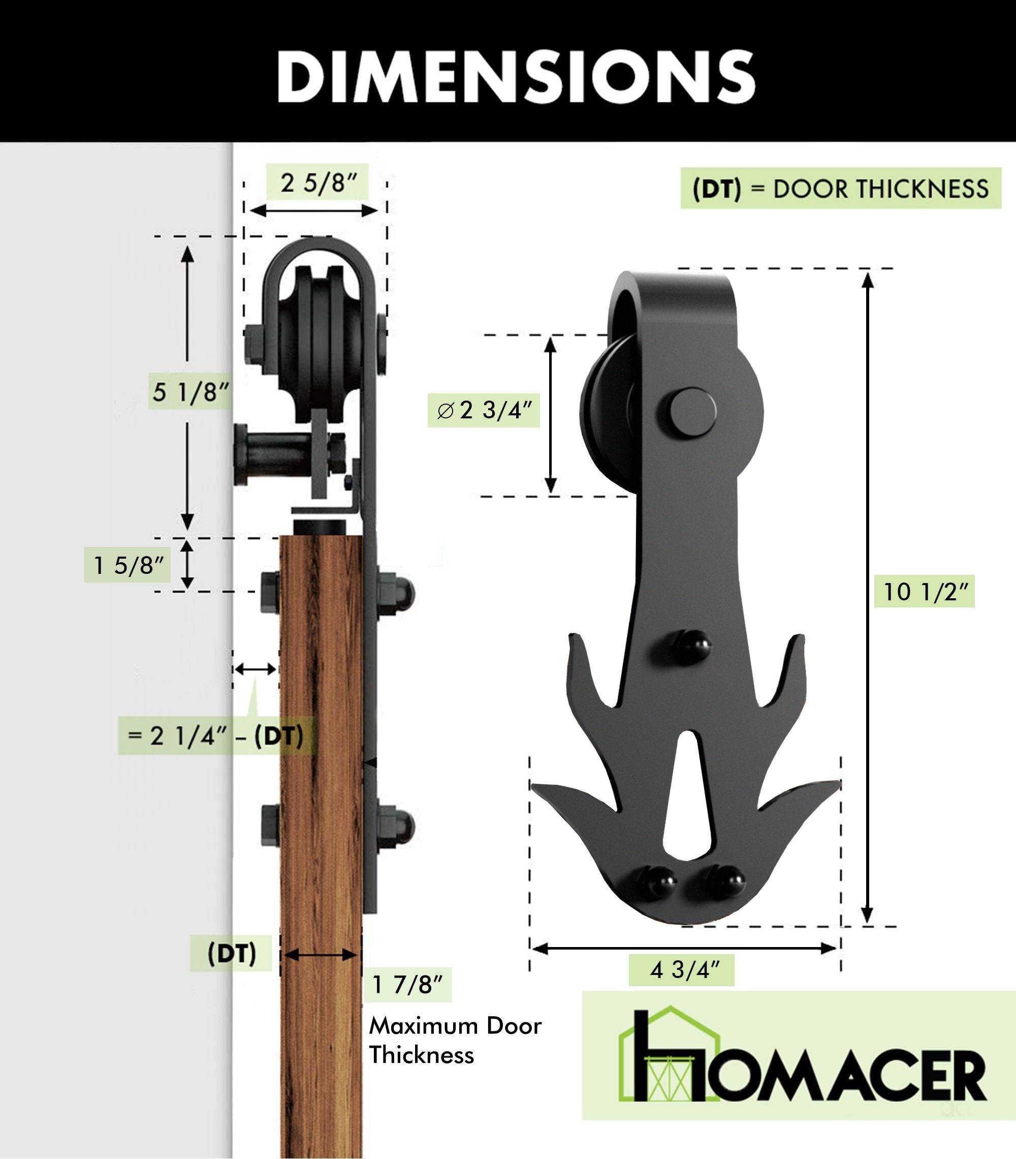 high-quality sliding barn door kit - flame roller
