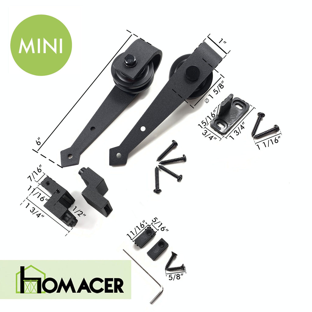 Homacer Mini Black Rustic Extra Roller Set for Different Desgin Rollers